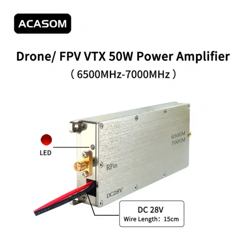 ACASOM усилитель 6500–7000MHz 50W 40dB для беспилотных систем | Chipomi